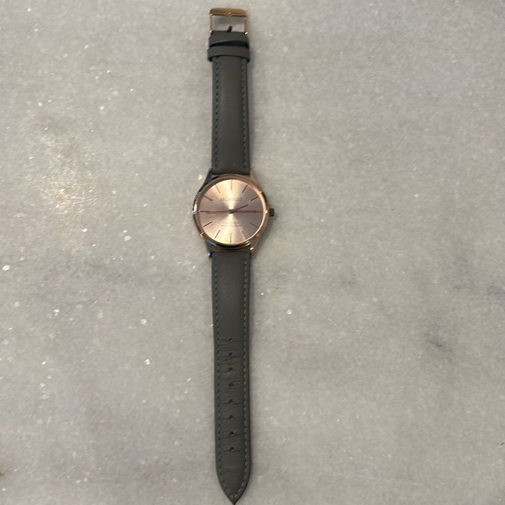 Monroe by Maestro Rose Gold and Grey Watch